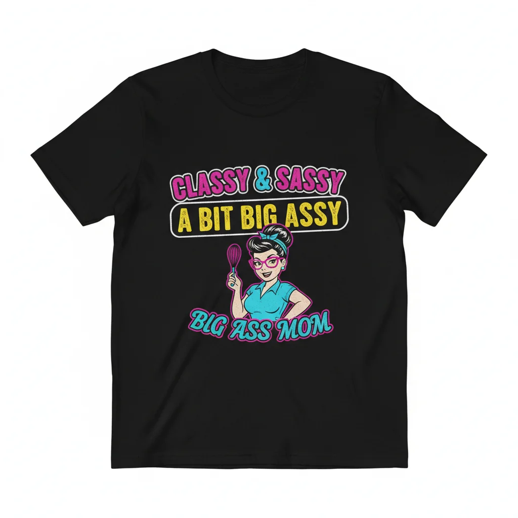 Camiseta Esencial "Classy Sassy and a Bit Big Assy | Big Ass Mom": Estilo Duradero, Ajuste Perfecto