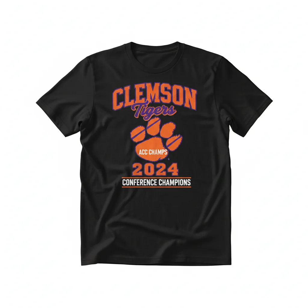 Clemson Tigers ACC Champions 2024 Conference T-Shirt - Official Fan Apparel