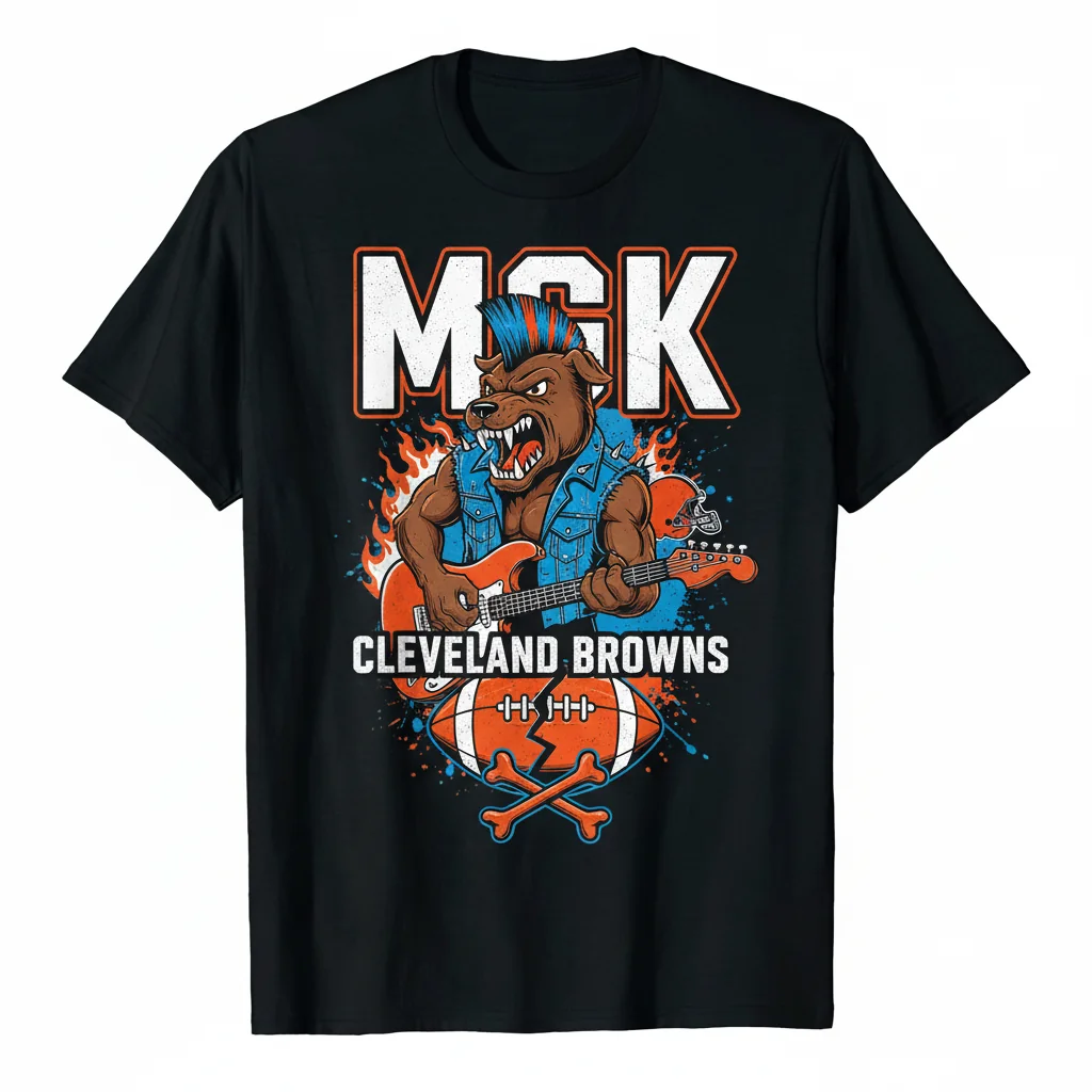 Cleveland Browns MGK Collection XX Logo T-Shirt - Official NFL Fan Apparel