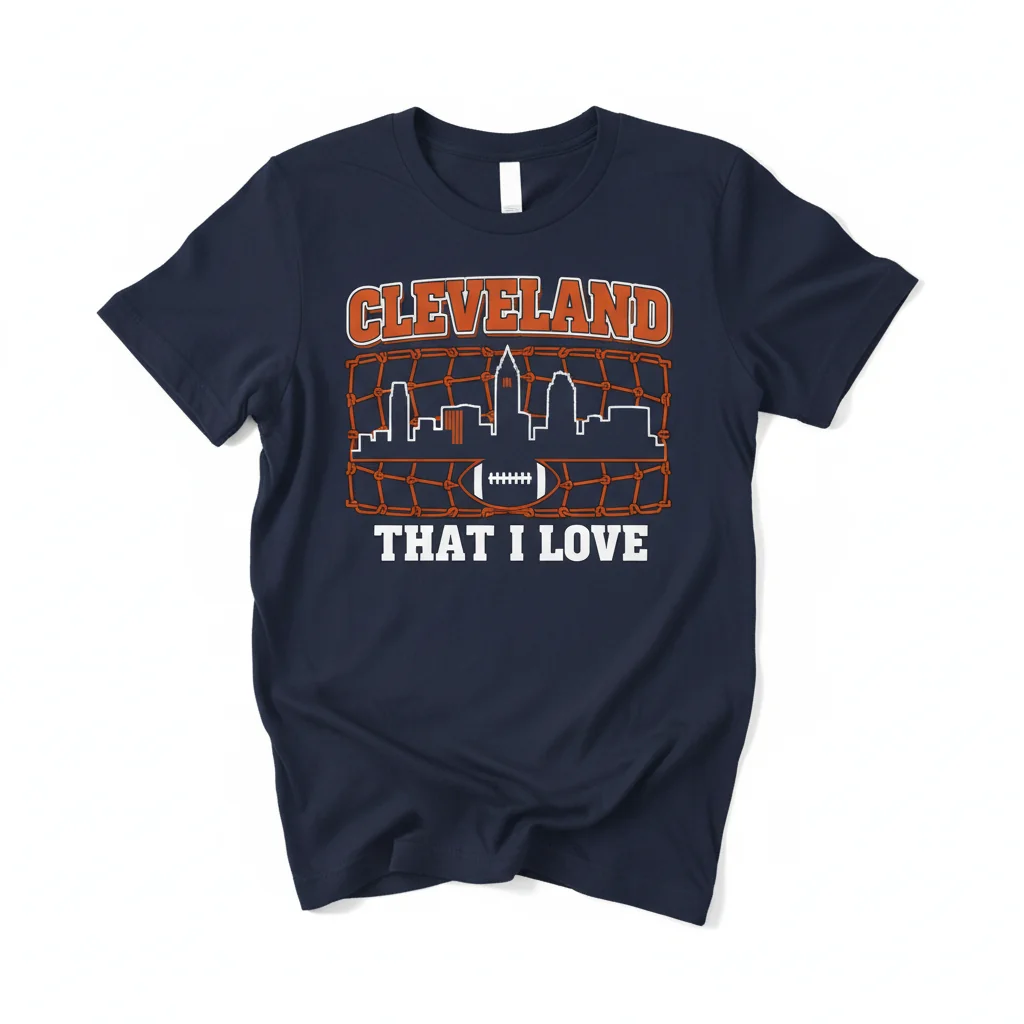 Cleveland Browns Net Skyline That I Love T-Shirt – Urban Fan Apparel