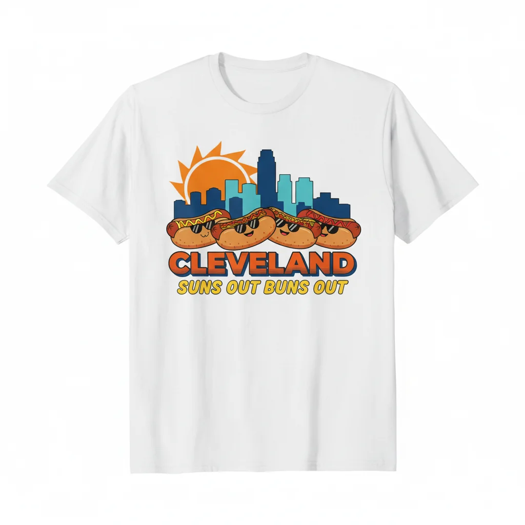 Cleveland Suns Out, Buns Out: A Hot Dog Summer Tee