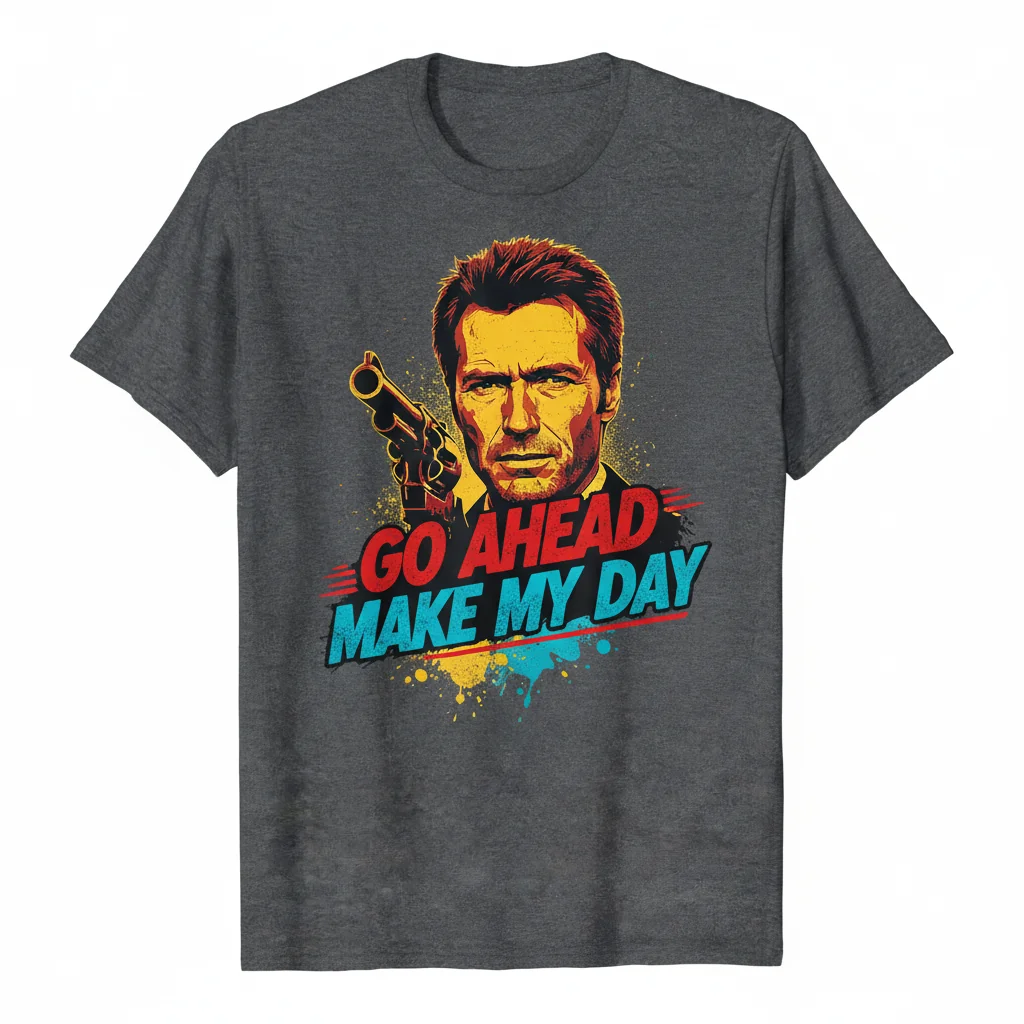 Clint Eastwood "Make My Day" Essential Tee 1 Clint Eastwood "Make My Day" Essential Tee