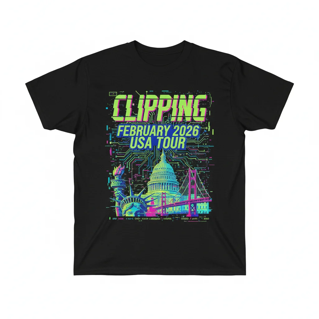 Clipping February 2026 USA Tour Poster Shirt – Lasting Fan Gear