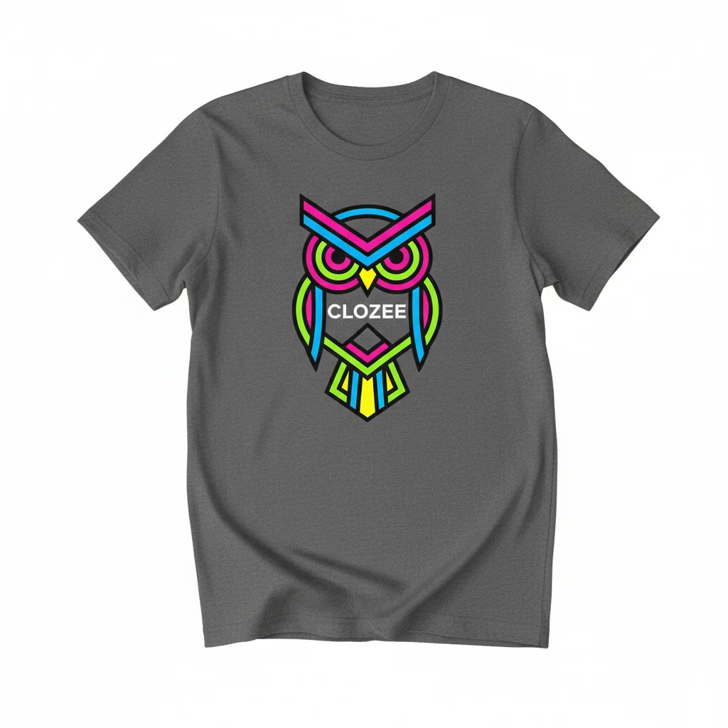 Clozee Logo Essential Tee – Feel the Rhythm, Wear the Art