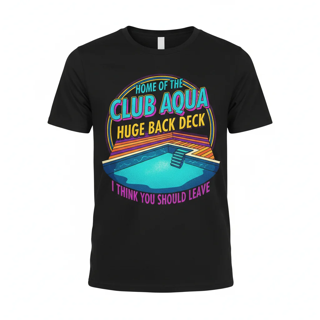 Club Aqua Huge Back Deck - 'I Think You Should Leave' Essential T-Shirt