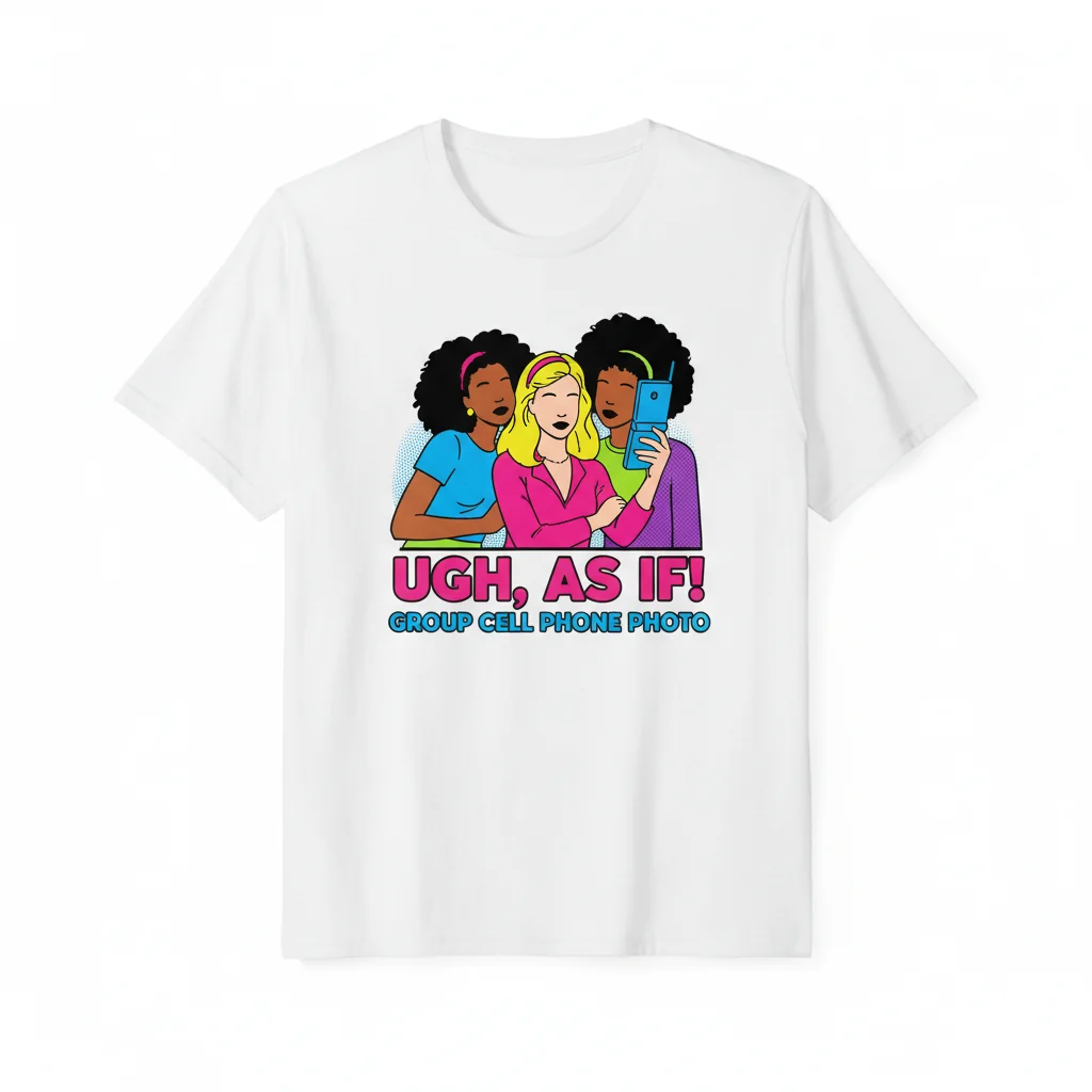 Clueless 'As If' Group Photo Essential Tee: Durable Style & Lasting Comfort
