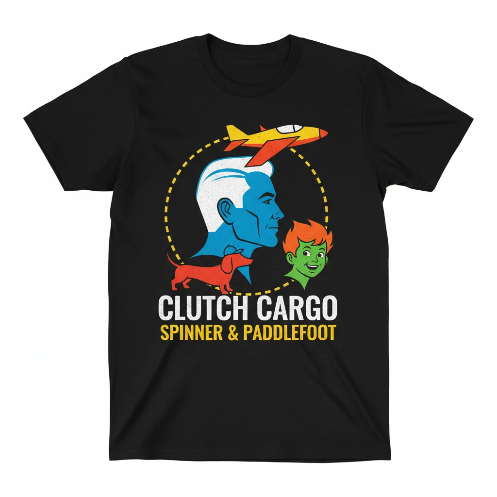 Clutch Cargo & Paddlefoot: The 'Adventure Awaits' Premium Tee