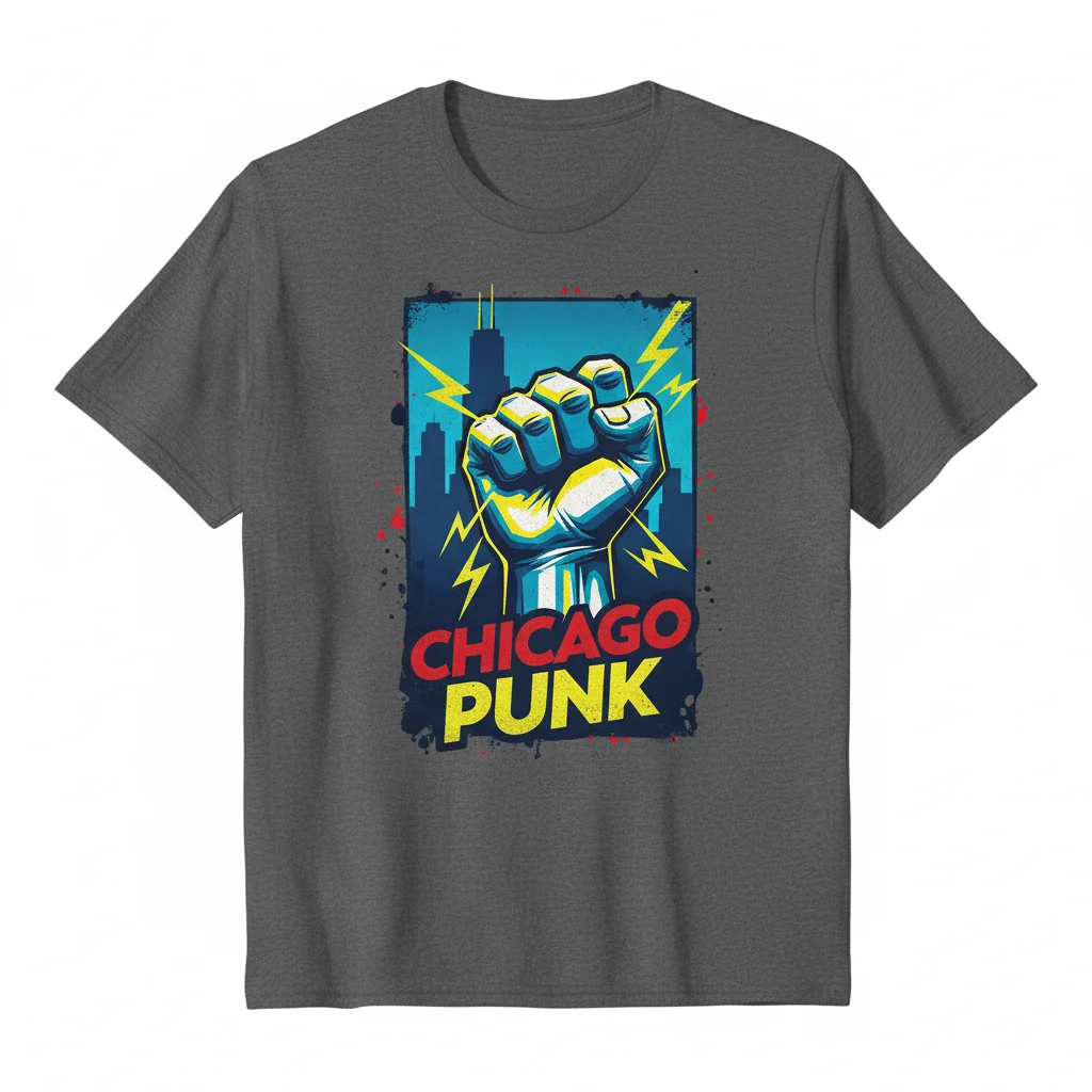 CM PUNK CHICAGO FIST TEE
