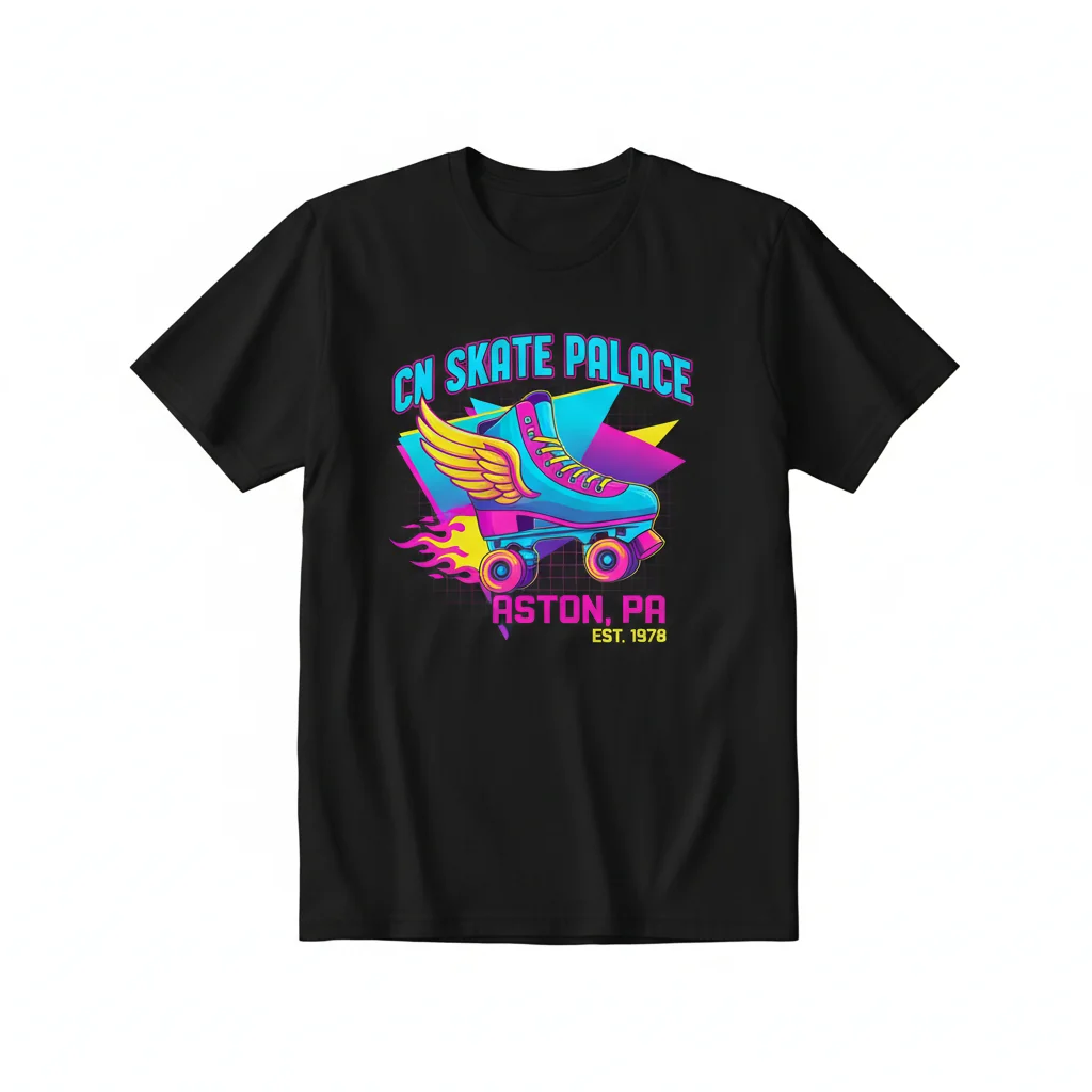 CN Skate Palace Aston PA Essential T-Shirt – Classic Local Skate Spot Tee