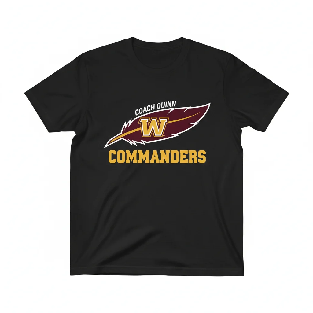 Coach Dan Quinn Commanders Feather Shirt | Premium Unisex Fit, Built to Last