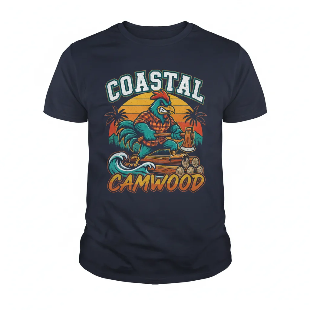 Coastal Carolina Chanticleers CamWood Premium Performance T-Shirt – Fade-Resistant & Pre-Shrunk
