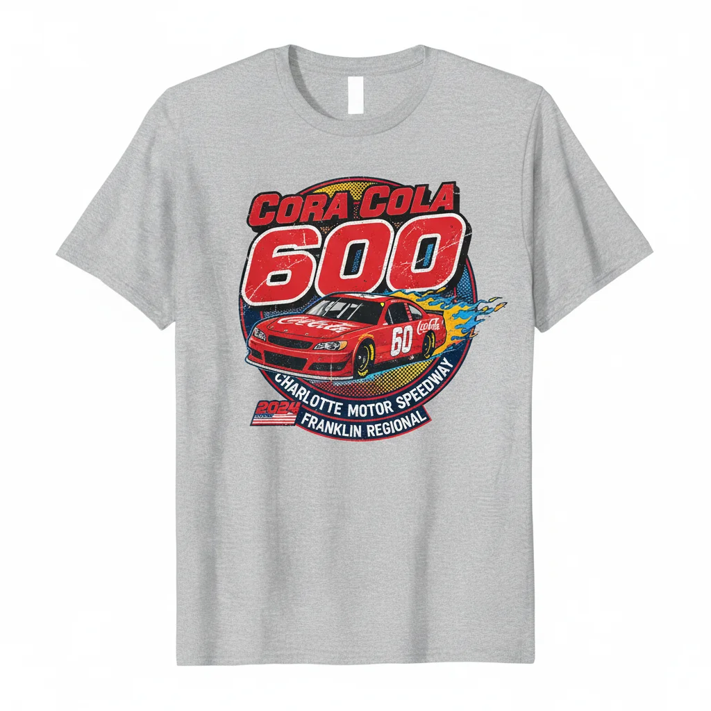 Coca Cola 600 Charlotte Motor Speedway Shirt | Vintage Franklin Regional Race Tee