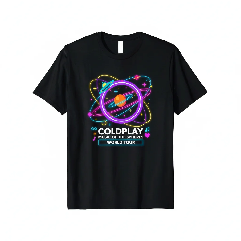 Coldplay Music Of The Spheres World Tour T-Shirt - Official Fan Merch
