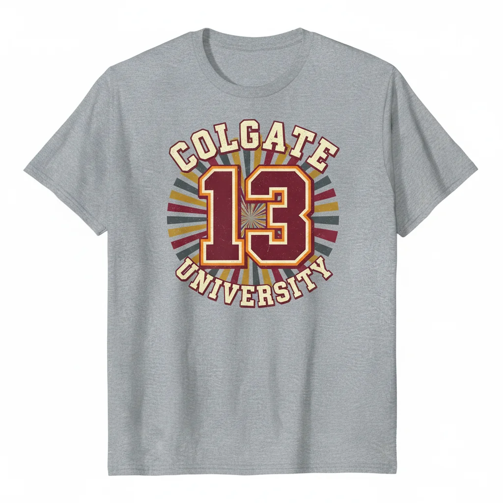 Official Colgate University 13 T-Shirt | Ultra-Durable & Comfortable Unisex Fit