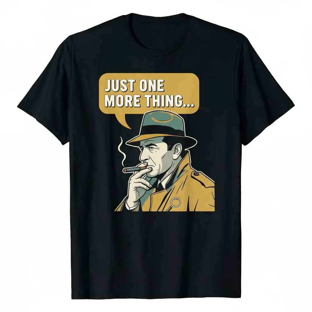 Columbo 'Just One More Thing' Premium Durable T-Shirt