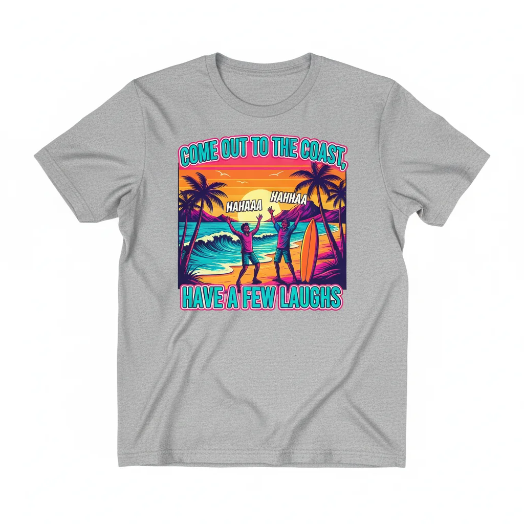 Coastal Laughs Durable Essential T-Shirt – Fade-Resistant & Perfect Fit