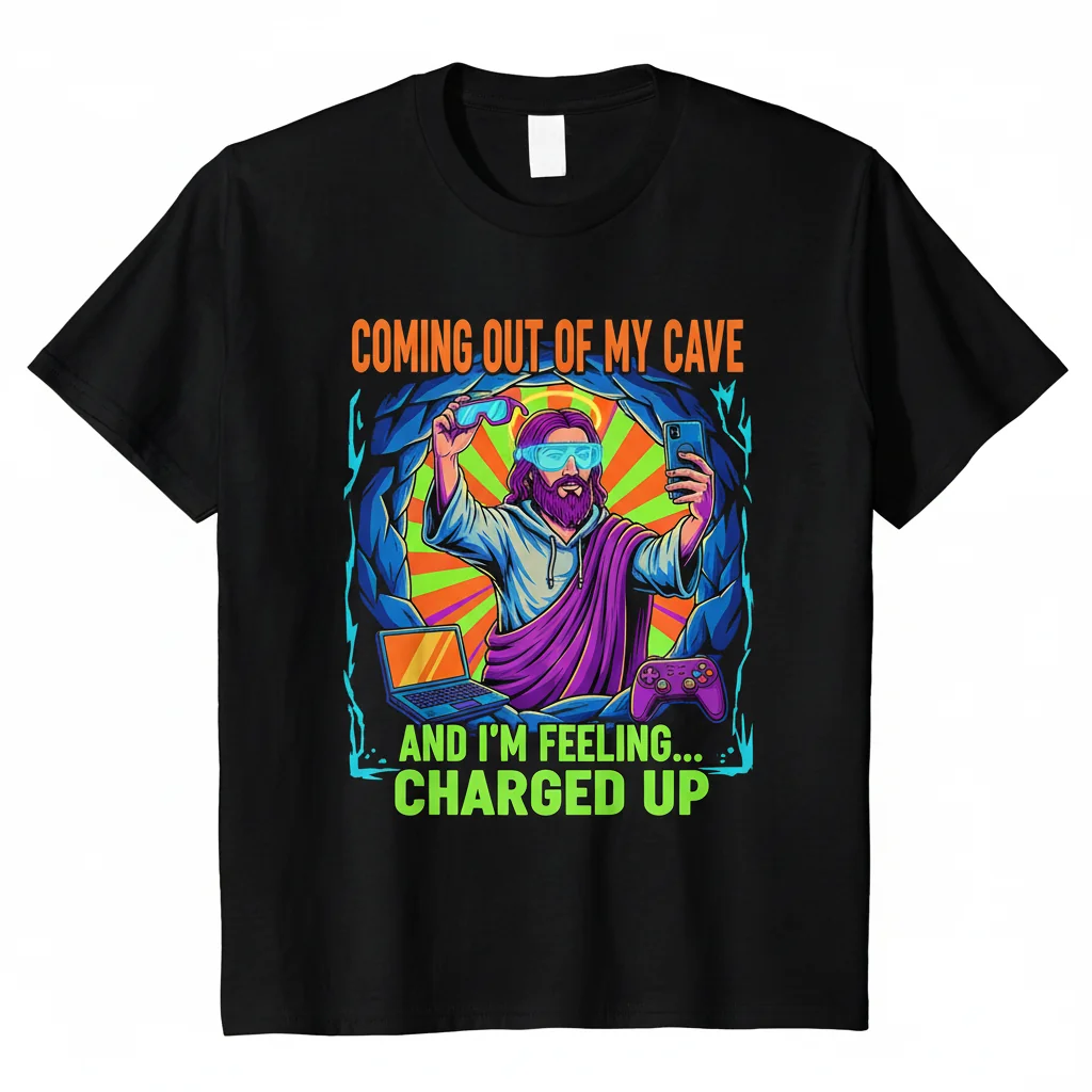Coming Out Of My Cave Jesus T-Shirt – Essential Comfort & Lasting Faith