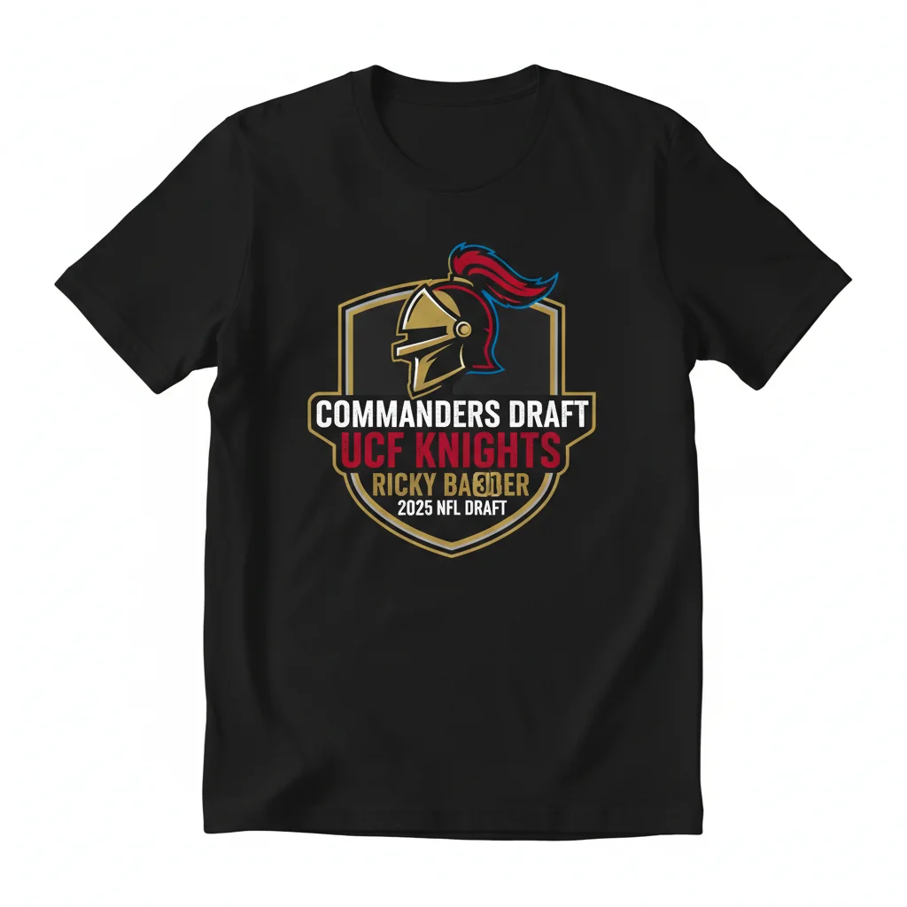 Ricky Barber UCF 2025 NFL Draft T-Shirt | Future Commanders Star Tee