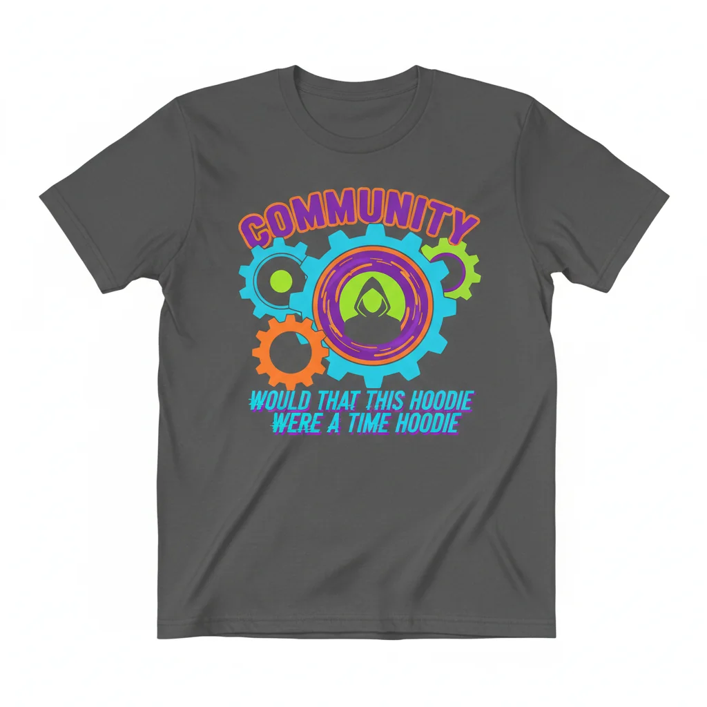 Community 'Would That This Hoodie Were a Time Hoodie' Essential T-Shirt - Premium Cotton Tee