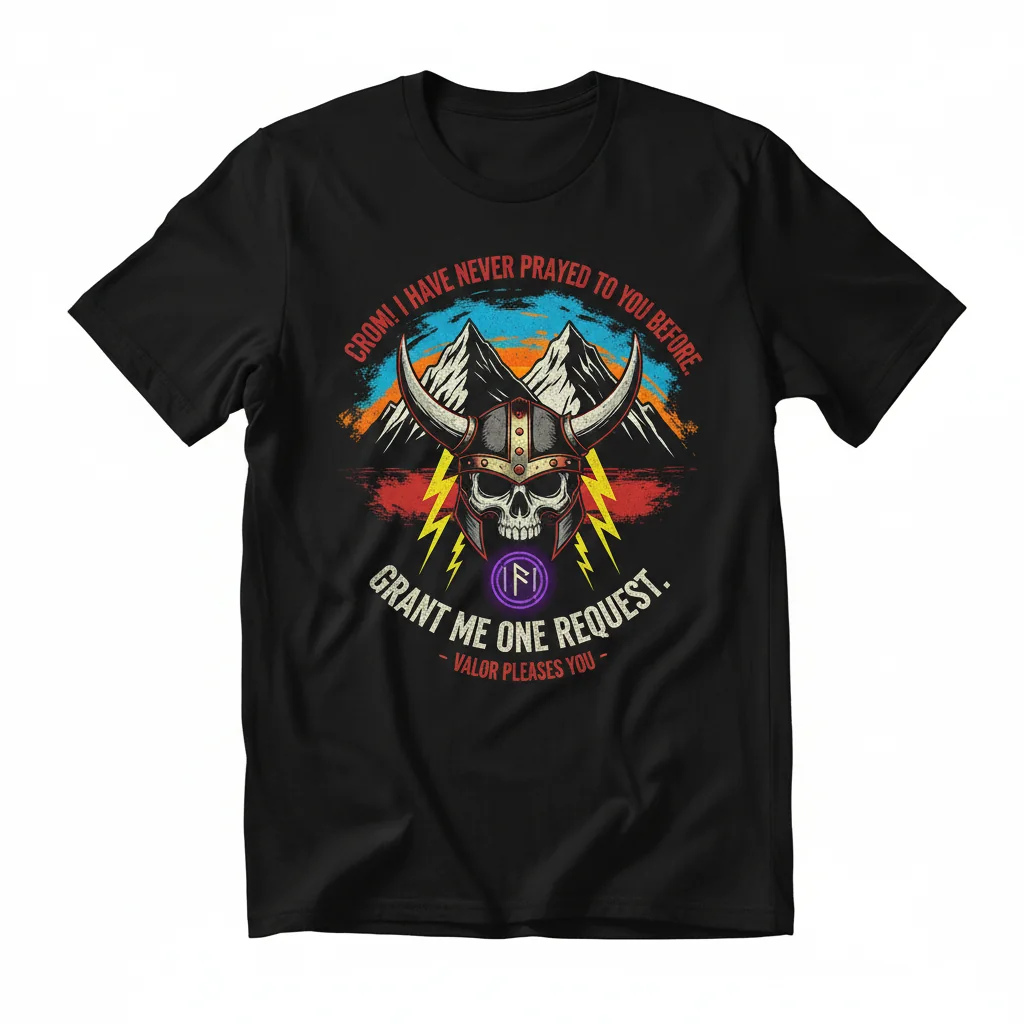 Crom's Vibe Tee: Unleash Your Inner Barbarian