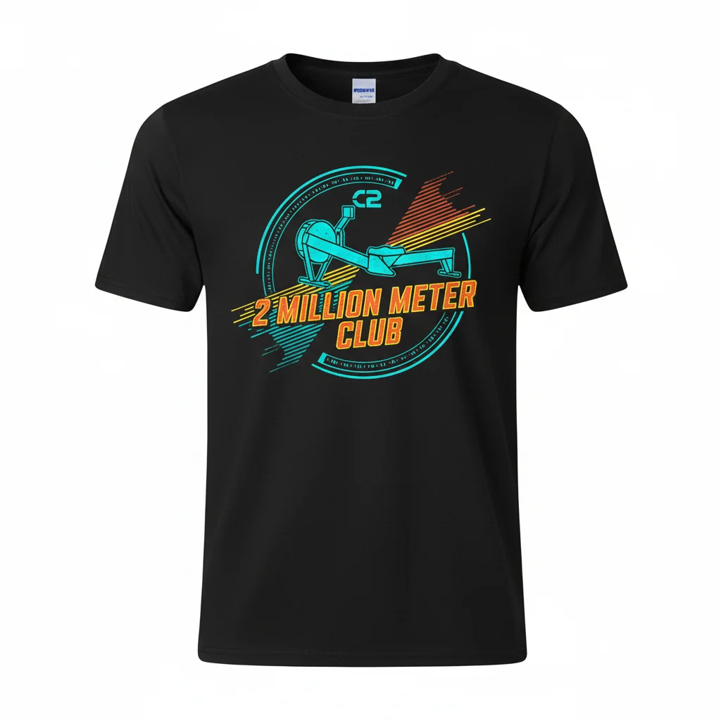 Concept 2 Million Meter Club T-Shirt - Premium Ring-Spun Cotton Tee