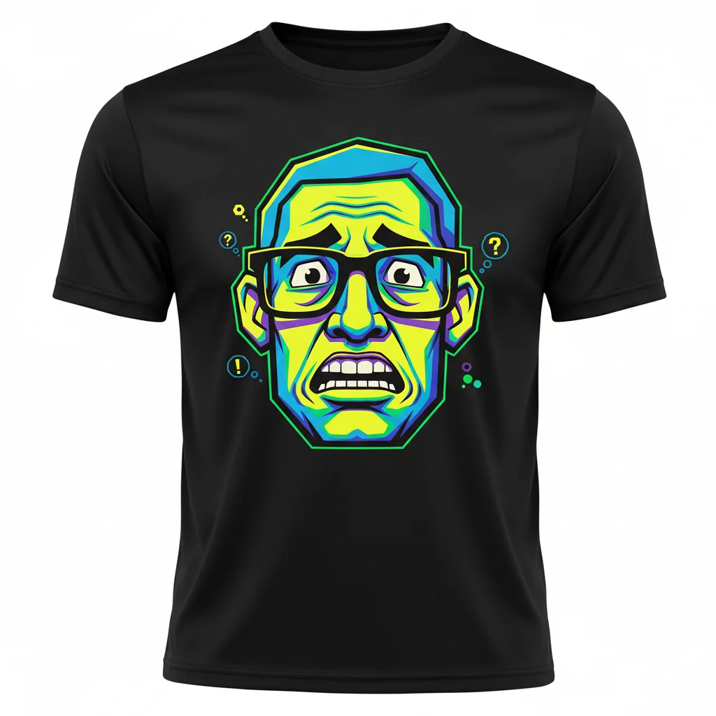 Concerned Soyjak Meme Active T-Shirt - Comfortable & Durable Graphic Tee