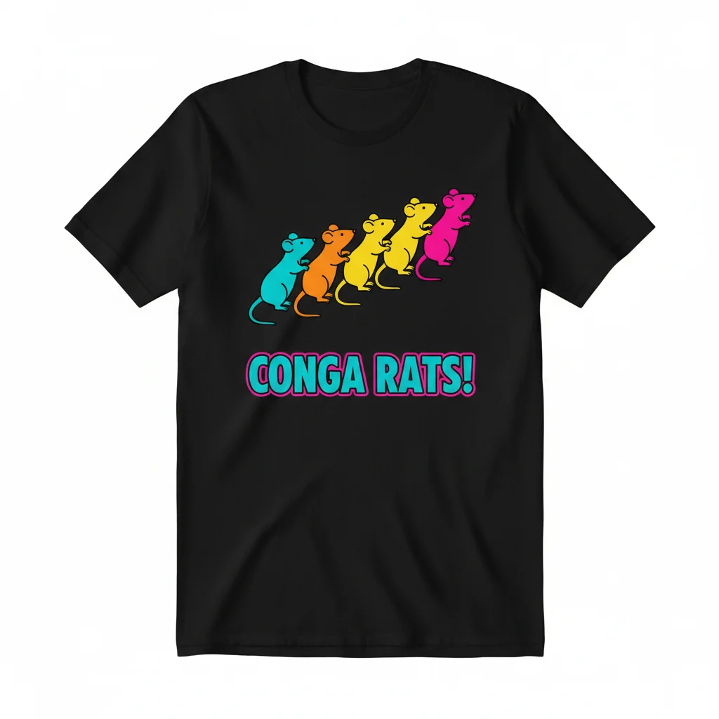 "Conga Rats!" Premium T-Shirt | Durable, Unisex Fit & Vibrant Print