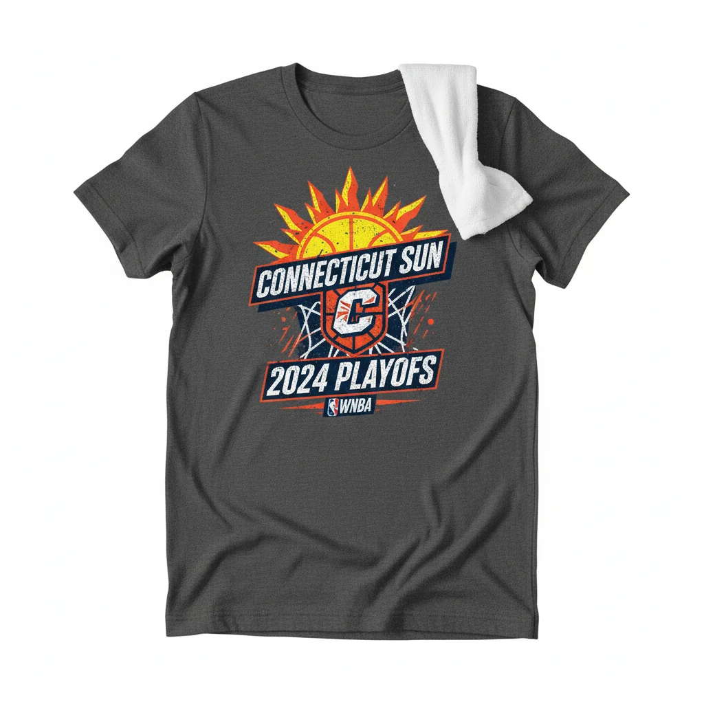Camiseta Connecticut Sun 2024 WNBA Playoffs: Durabilidad y Estilo para Aficionados