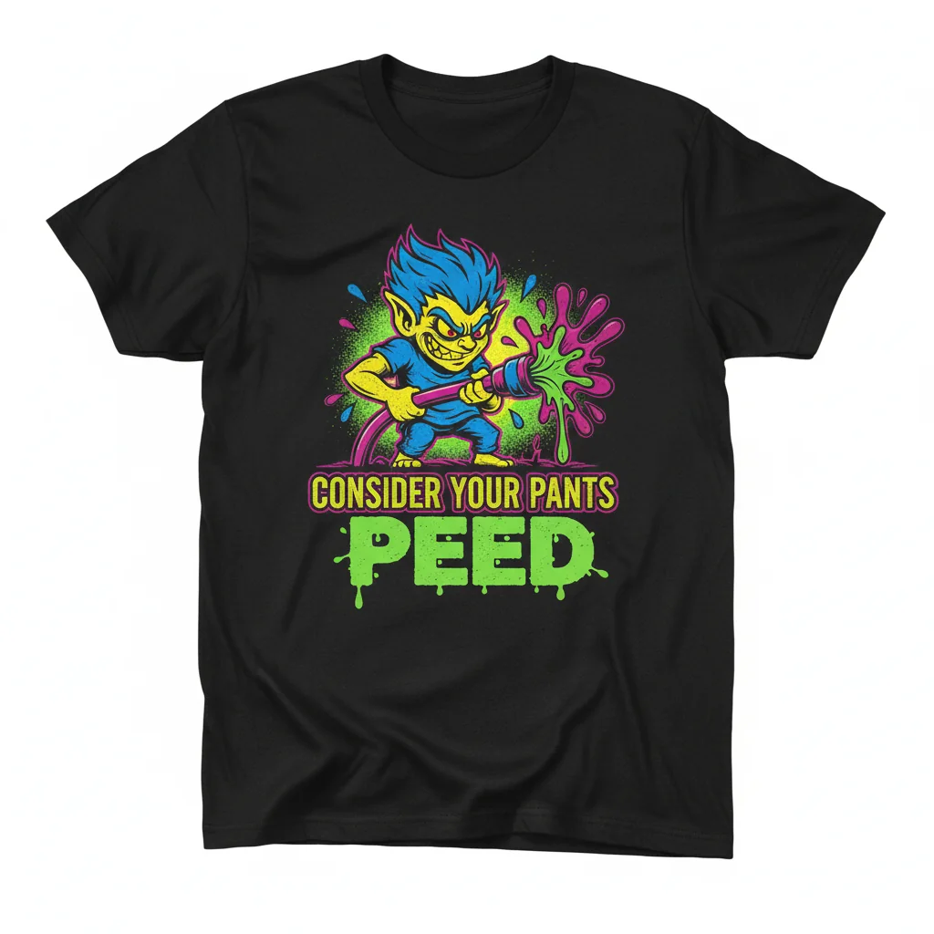 Embrace the Unexpected: 'Pants Peed' Artistic Statement Tee