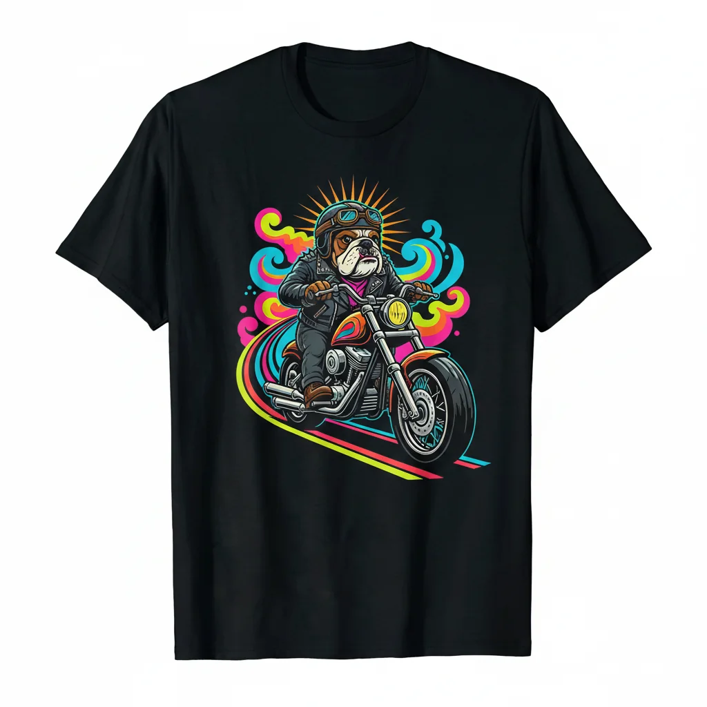 Badass Bulldog Rider Tee