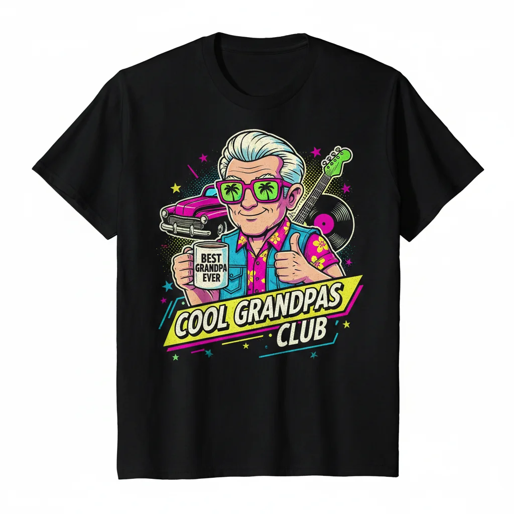 Cool Grandpas Club Premium T-Shirt: Lasting Comfort & Style