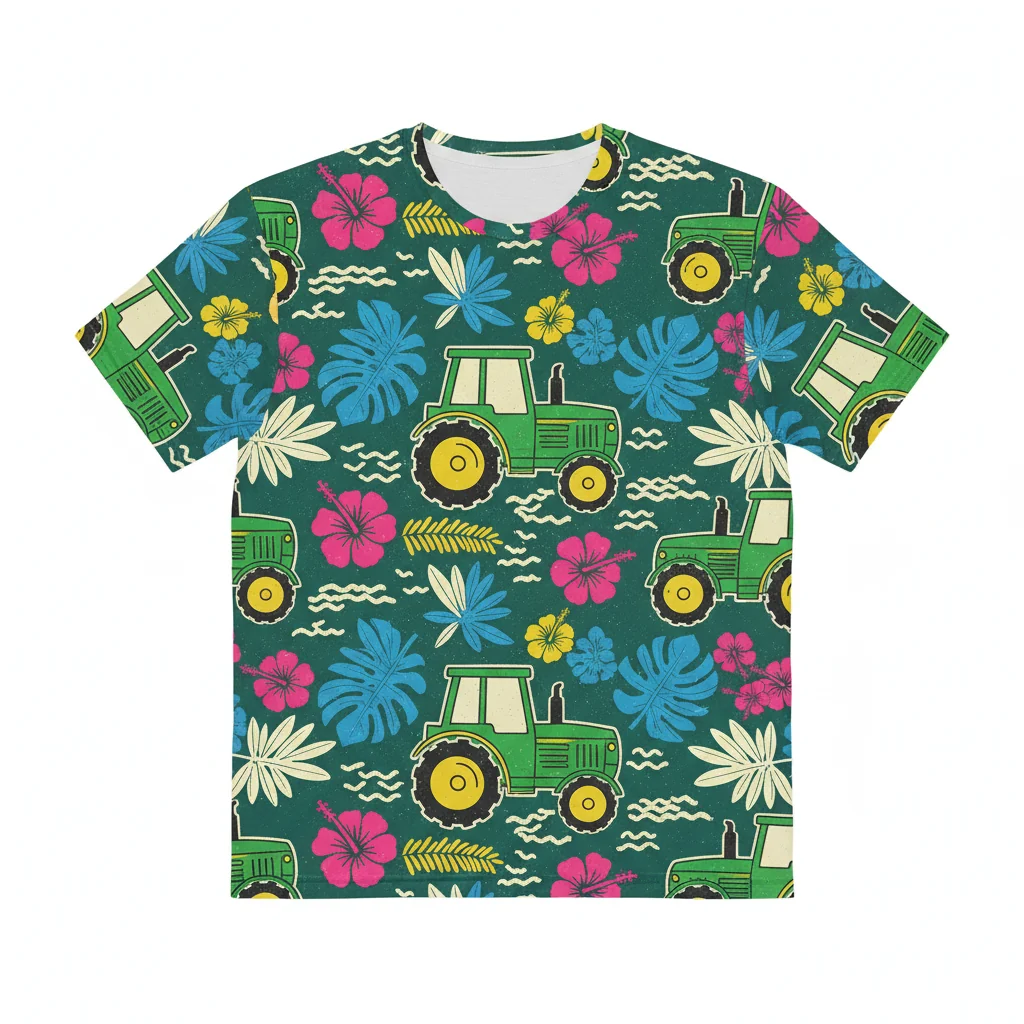 Verdant Fields & Island Dreams: The Tractor Aloha Shirt
