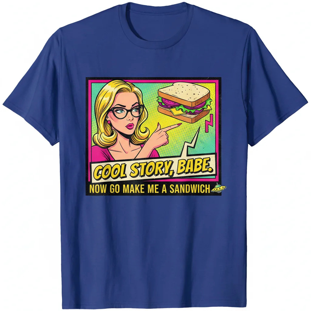 Cool Story Babe Now Go Make Me A Sandwich – Premium Unisex T-Shirt