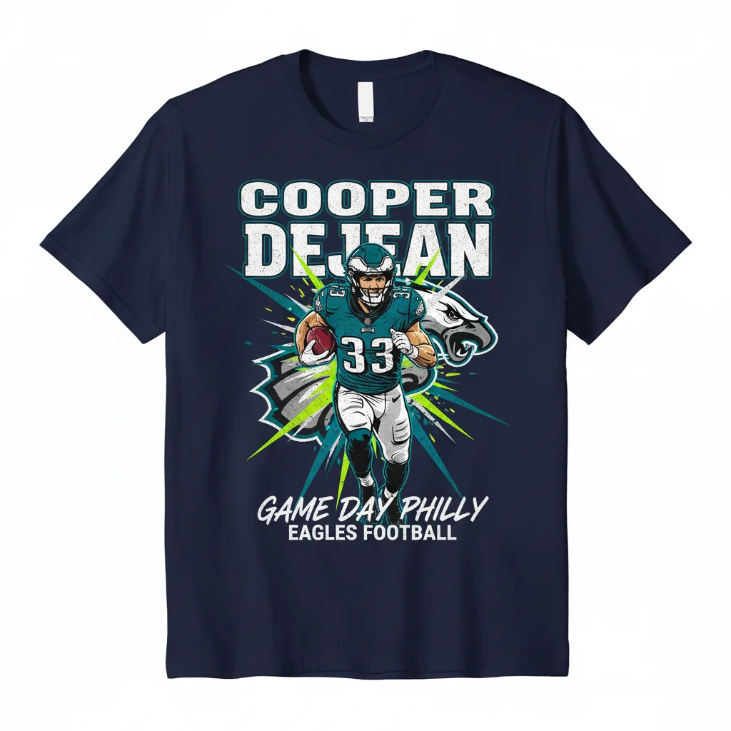 Cooper DeJean #33 Philadelphia Eagles Signature Game Day T-Shirt – Official NFL Fanwear