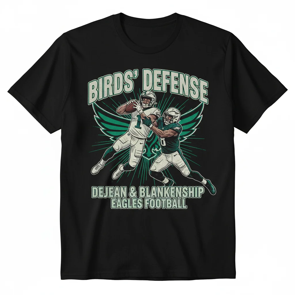 Philadelphia Eagles Cooper DeJean & Reed Blankenship Fan T-Shirt | Premium Cotton