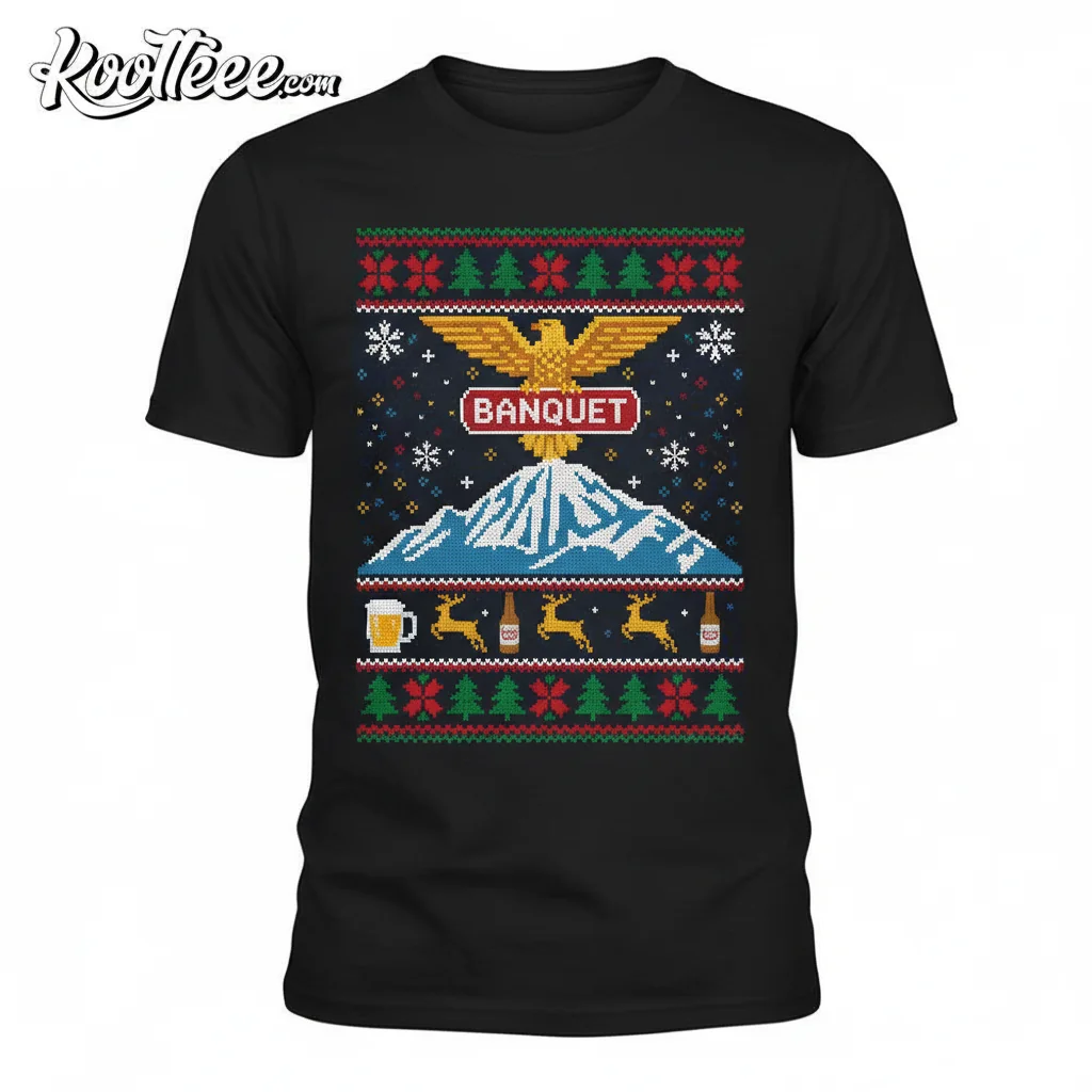 Coors Banquet Beer Ugly Christmas Sweater - Festive Holiday Apparel