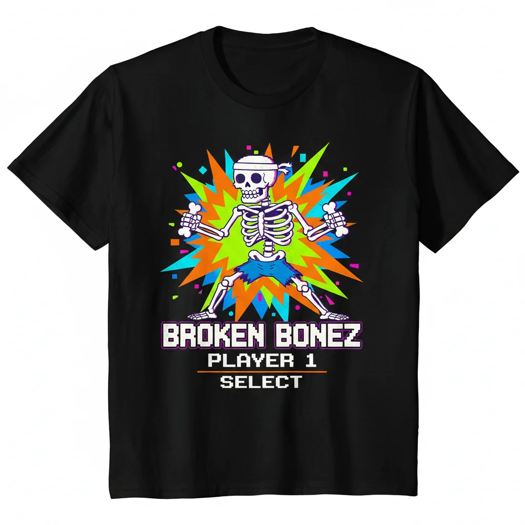 Regular Show Retro Game 'Broken Bonez Player 1 Selection' Essential T-Shirt - Cartoon Network Apparel 1 Regular Show Retro Game 'Broken Bonez Player 1 Selection' Essential T-Shirt - Cartoon Network Apparel
