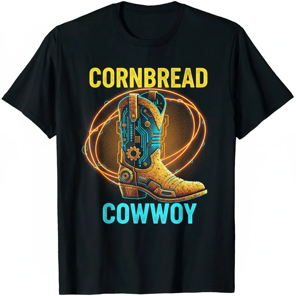 Cornbread Cowboi T-Shirt – Southern Charm Western Style Tee