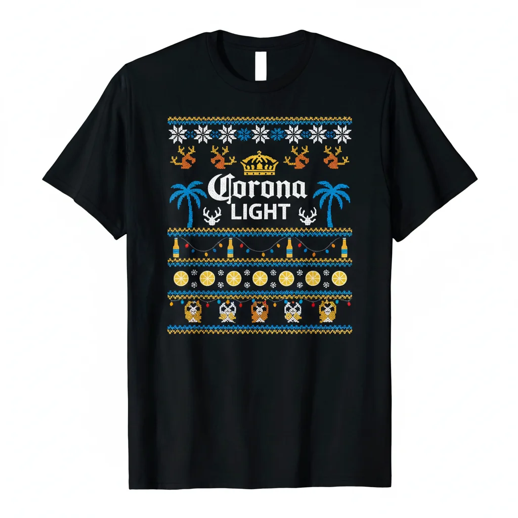 Corona Light Beer Ugly Christmas Sweater - Festive Holiday Apparel