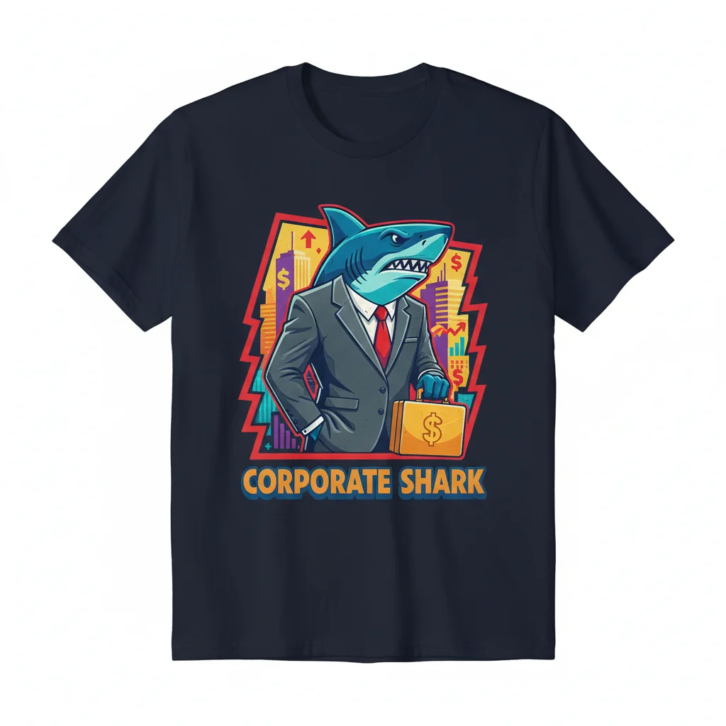 Corporate Shark Essential T-Shirt – Premium Ring-Spun Cotton Tee for Professionals