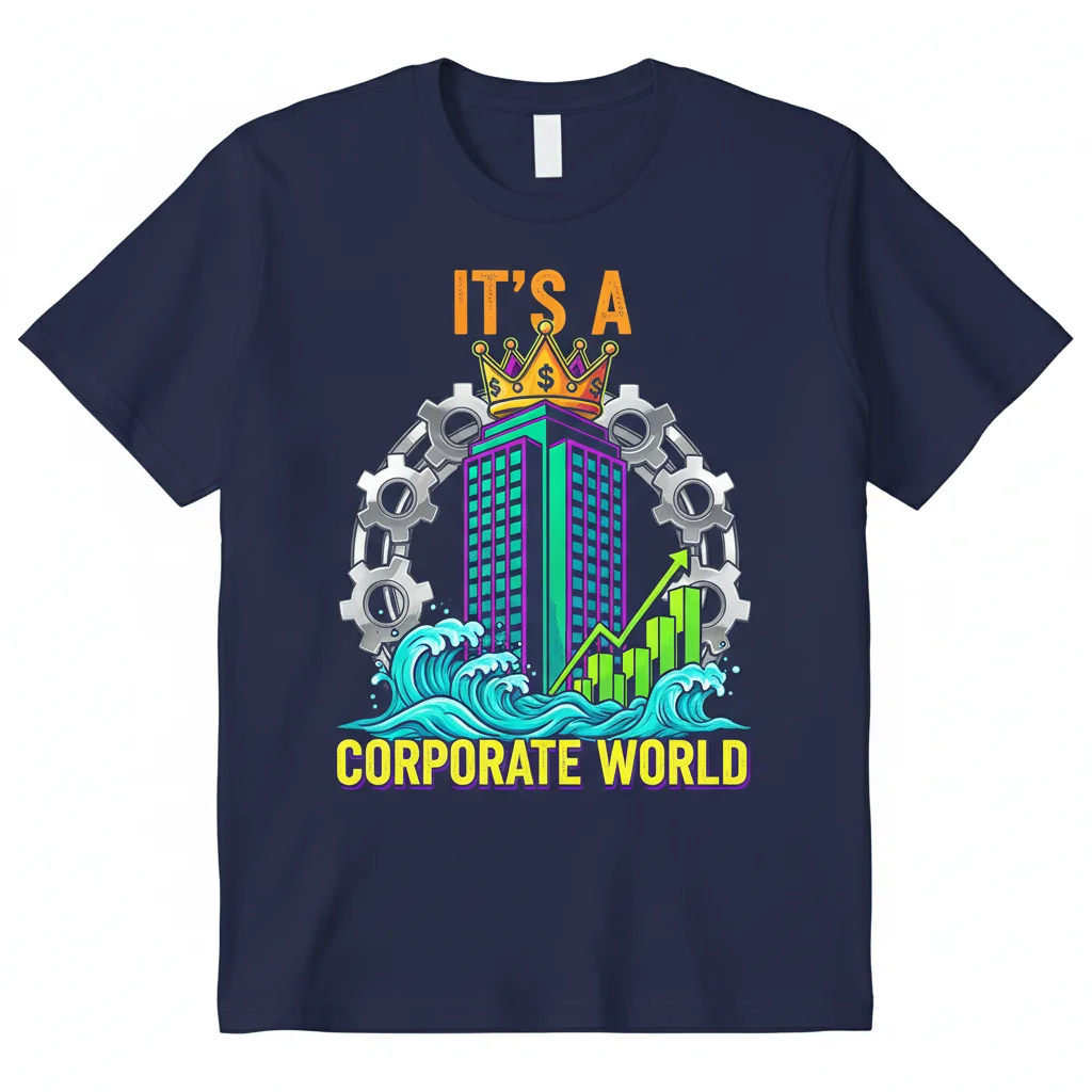 Corporate World Tee – Vibe Check Approved