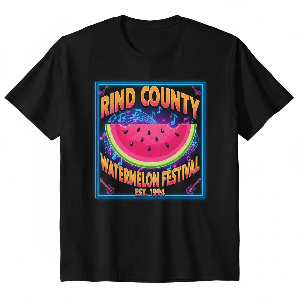 Rind County Watermelon Festival T-Shirt | Country Music Graphic Tee