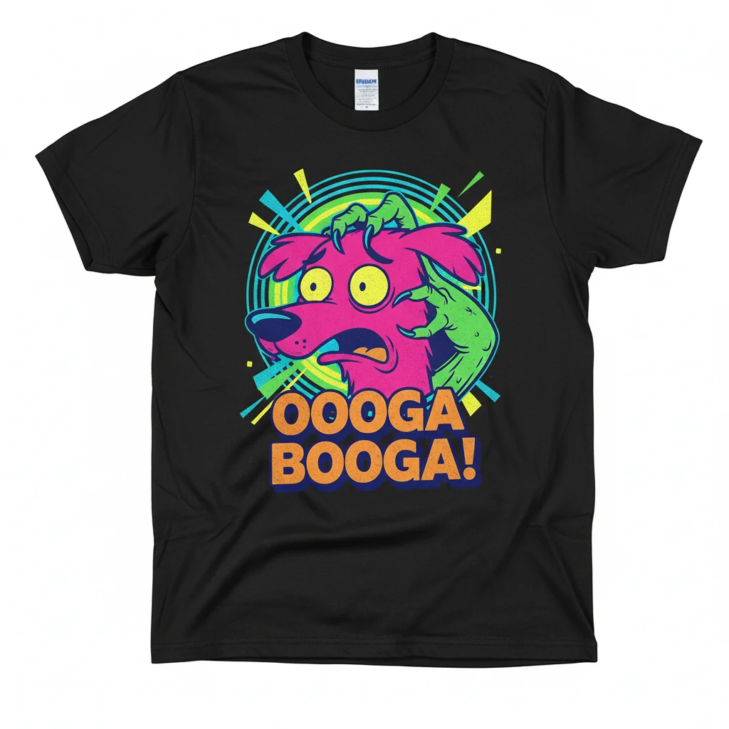 Durable Courage the Cowardly Dog Cartoon Network T-Shirt - Fade Resistant & Comfortable