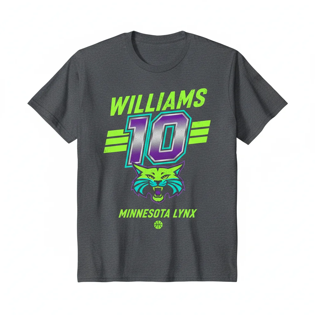 Courtney Williams #10 Lynx Legacy Tribute Tee | Artistic WNBA Apparel
