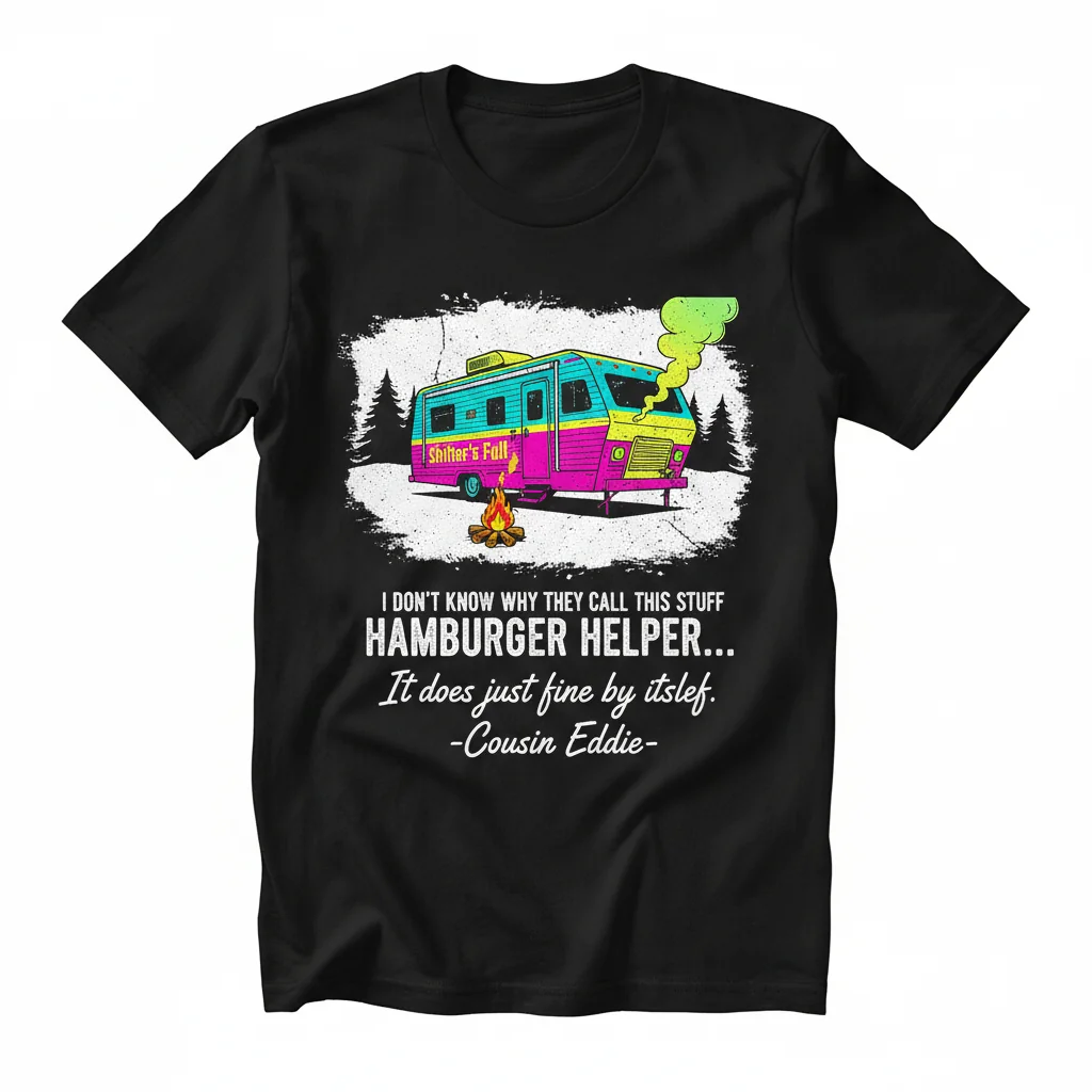 Cousin Eddie "Hamburger Helper" Quote T-Shirt | Durable & Comfy Fit