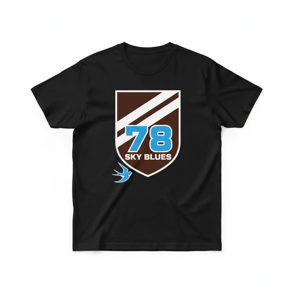 Coventry City Classic Chocolate Brown 1978-79 Away Kit Essential T-Shirt
