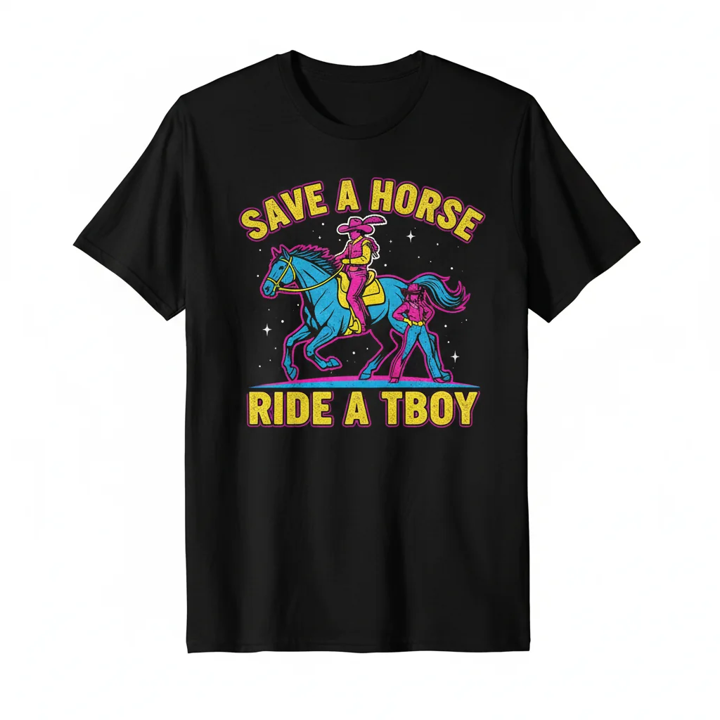Salva Un Cavallo, Cavalca Un Tboy - Maglietta Edizione Speciale