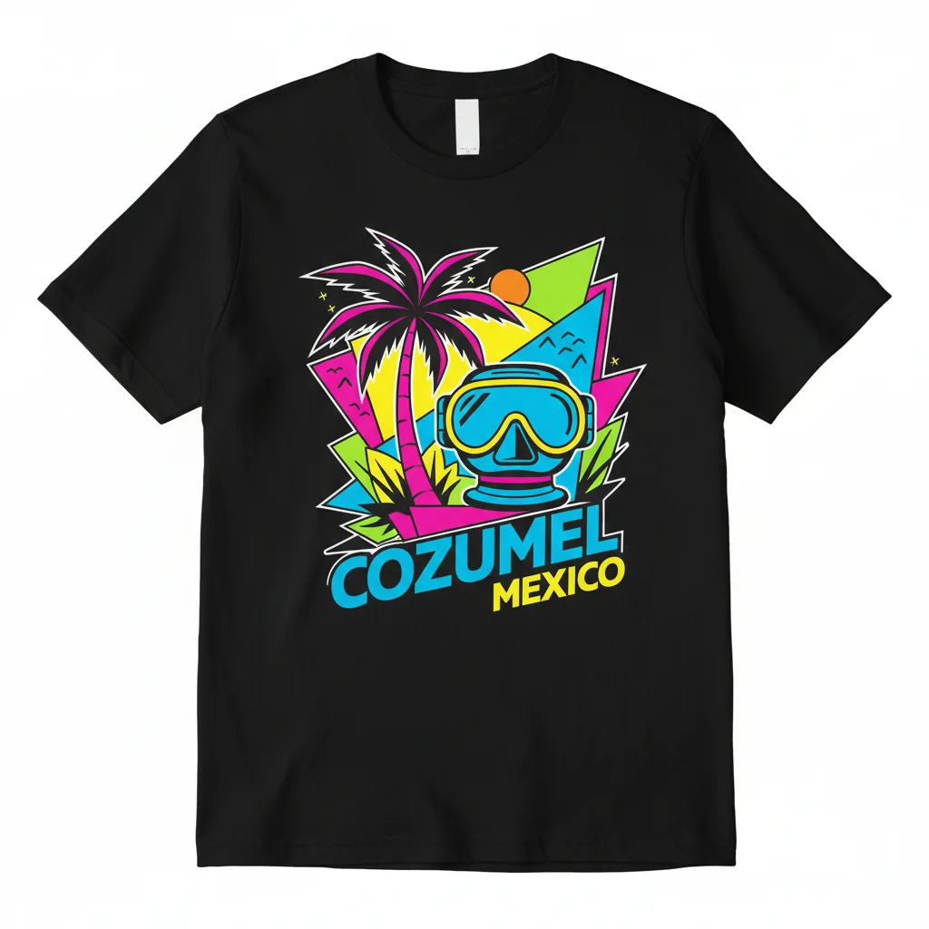 Cozumel Mexico Colourful Tourist Sign Essential T-Shirt