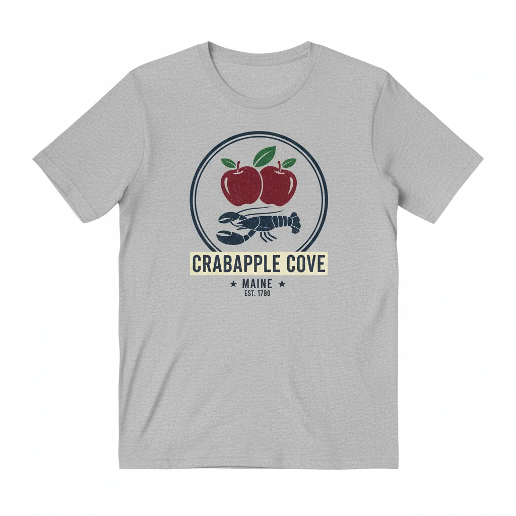 Crabapple Cove Maine T-Shirt – Premium Ring-Spun Cotton Tee