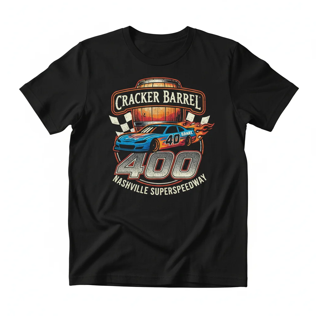 Cracker Barrel 400 Nashville Superspeedway Fan Shirt – Ultra-Durable & Fade-Resistant